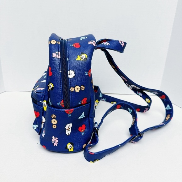 BT21 - BTS Friends Blue Character Backpack - Picture 2 of 8